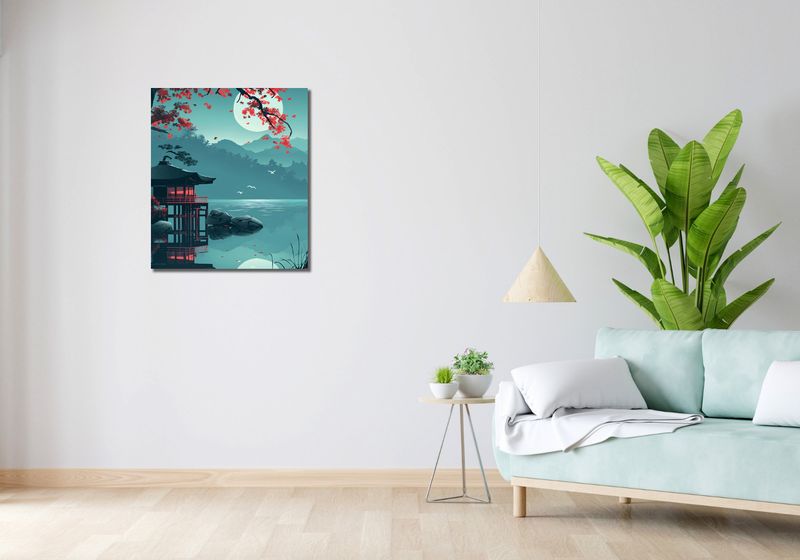 Obraz 60x70cm Japoński Pawilon zdjęcie 2