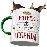 Kubek Zielony Dla Patryka Męża Kolegi Prezent Z Nadrukiem Ze Zdjęciem
