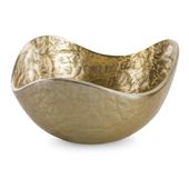 Misa dekoracyjna metalowa PEDRO 25X25X13 złota