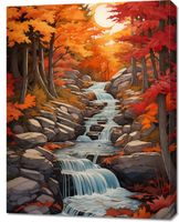 Obraz 70x90cm Jesienne Wodospady