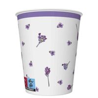 Kubeczki papierowe lawenda, 8 szt.