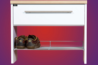 Szafka na buty z szufladą TULIA Biała / Dąb sonoma