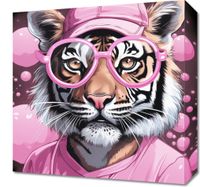 Obraz 40x40cm Ludzki Tygrys