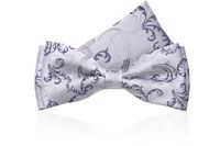 Mucha Szara Jasna z Poszetką i tłoczonym grafitowym wzorem