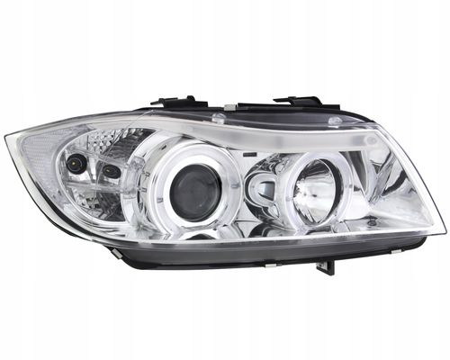 Reflektory przednie BMW E90/E91 CHROM RINGI na Arena.pl