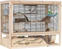 TRIXIE Klatka drewniana chomika myszy koszatniczki szynszyli gryzoni 100 cm