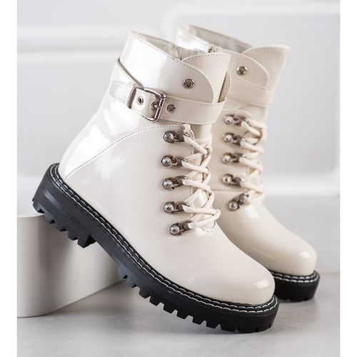 Modne Lakierowane Traperki r.38 na Arena.pl