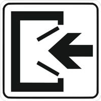 Tabliczka informacyjna Grawerowana 10x10 piktogram Wejście