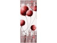 100CM 40CM OBRAZ ŚCIENNY ABSTRAKCYJNE DMUCHAWCE CZERWIENI DRUK