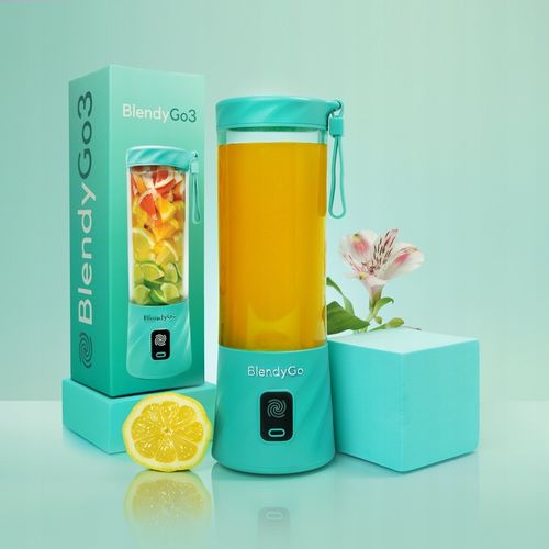 Blender kielichowy BlendyGo Mikser do smoothie mini 3 250 W zielony na Arena.pl