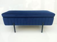 Ławka pufa tapicerowana ze schowkiem KLARA