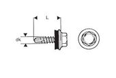wkręt samowiertny 4.8*35mm ral 5005 - 5.0 sto - wsb 35 5005