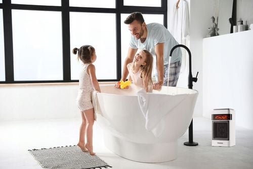 Termowentylator Grzejnik ceramiczny FARELKA Efekt Płomienia Panel LCD na Arena.pl