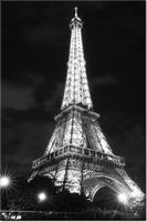 100 70CM OBRAZ PŁÓTNO NOCNY WIDOK WIEŻY EIFFLA PŁÓTNO RAMA