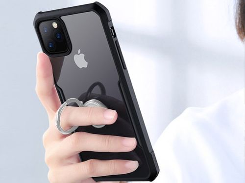 Etui Ring Holder Clear Armor XUNDD do iPhone 11 Pro Max czarne na Arena.pl