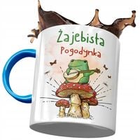 Kubek Błękitny Dla Pogodynki Żajebista Pogodynka Z Nadrukiem Ze Zdjęciem