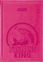 KALENDARZ A5 2026 dzienny TERMINARZ z grawerem DLA WĘDKARZA TWÓJ TEKST