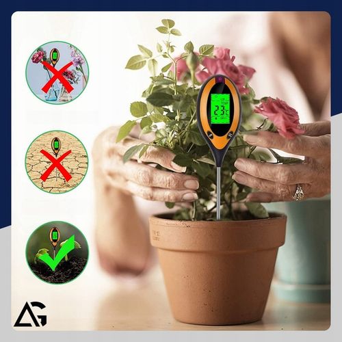 KWASOMIERZ GLEBOWY TESTER PH GLEBY PODŁOŻA ZIEMI MIERNIK WILGOTNOŚCI na Arena.pl