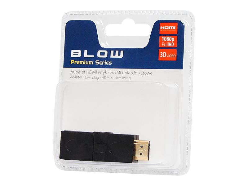Przejście HDMI wtyk-gniazdo kątowe zdjęcie 1