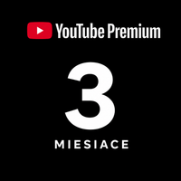 YOUTUBE PREMIUM - SUBSKRYPCJA 3 MIESIĄCE