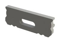 szara zaślepka z otworem GLS1 endcap grey with hole