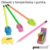 OŁÓWEK TEMPERÓWKĄ I GUMKĄ (36SZT)