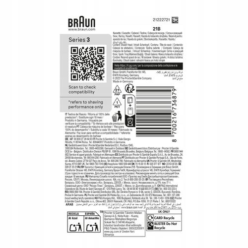 Wymienne ostrza BRAUN Series 21B Black na Arena.pl
