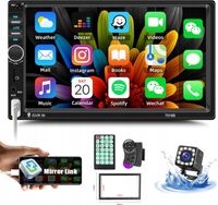 Z całym zestawem stylu Radio samochodowe 7018B 7'' 2Din FM Bluetooth MP5