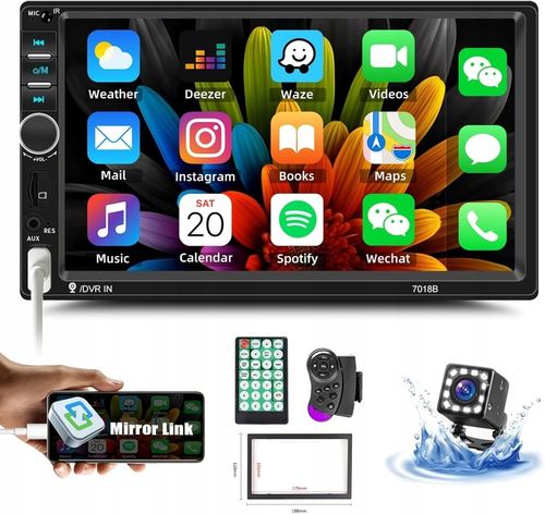 Z całym zestawem stylu Radio samochodowe 7018B 7'' 2Din FM Bluetooth MP5 na Arena.pl