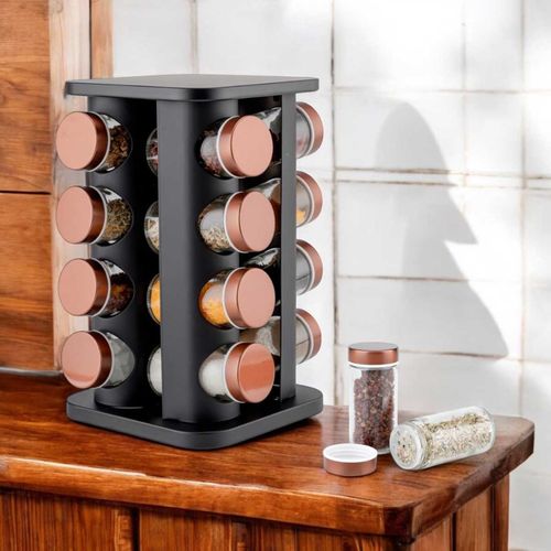 STOJAK OBROTOWY NA PRZYPRAWY 16 POJEMNIKÓW E-8256 na Arena.pl