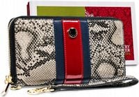 DUŻY PORTFEL SKÓRZANY DAMSKI NA ZAMEK XXL RFID STOP SKÓRA PETERSON