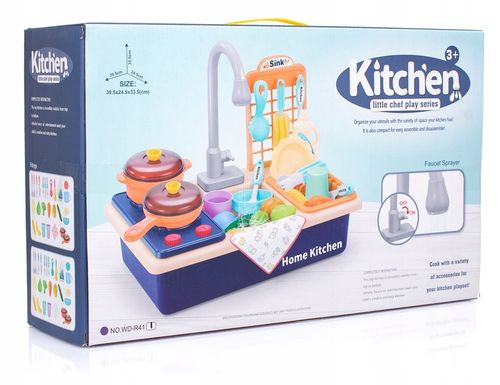 ZLEW NA WODĘ ZLEWOZMYWAK KUCHNIA DLA DZIECI AKCESORIA 2W1 na Arena.pl