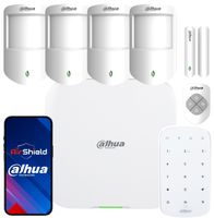 Alarm Bezprzewodowy Dahua 4x Czujka PIR Centrala Klawiatura AirShield LTE