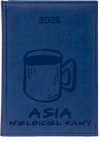 Kalendarz dzienny A4 2026 twój tekst IMIĘ GRAWER książkowy PREZENT