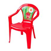 krzesełko dla dziecka plastikowe Afryka - czerwony
