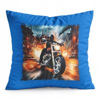 PODUSZKA NIEBIESKA PREZENT - MOTOR MOTOCYKL