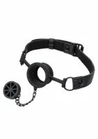 calexotics stopper gag silikonowy z regulowanym paskiem czarny