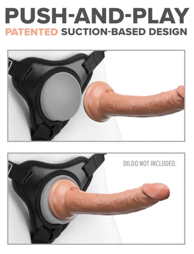 pipedream body dock elite mini - uprząż z regulacją, płyta dokująca 6,6 cm na Arena.pl