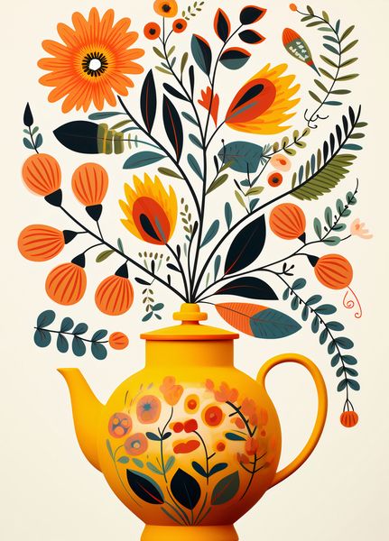 Plakat 39,5x55cm Bujna Herbata zdjęcie 1