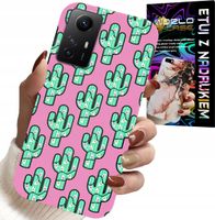 ETUI DO XIAOMI NOTE 12S 4G - KAKTUSY, KAKTUS NA RÓŻOWYM TLE + FOLIA