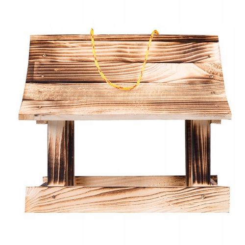 Karmnik dla ptaków + ziarno pokarm duży drewniany budka solidny XXL na Arena.pl