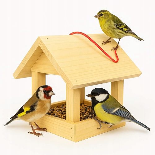 Karmnik dla ptaków + ziarno pokarm do samodzielnego malowania na Arena.pl