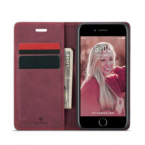 Spacecase Wallet Iphone 6/6S Red zdjęcie 14