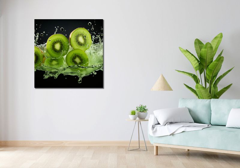 Obraz 90x90cm Energia Kiwi zdjęcie 2