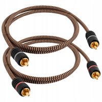 2X KABEL 2 RCA - 2x RCA INTERKONEKT AUDIO PROSON ARCTIC SERIES RCA CABLE 2m