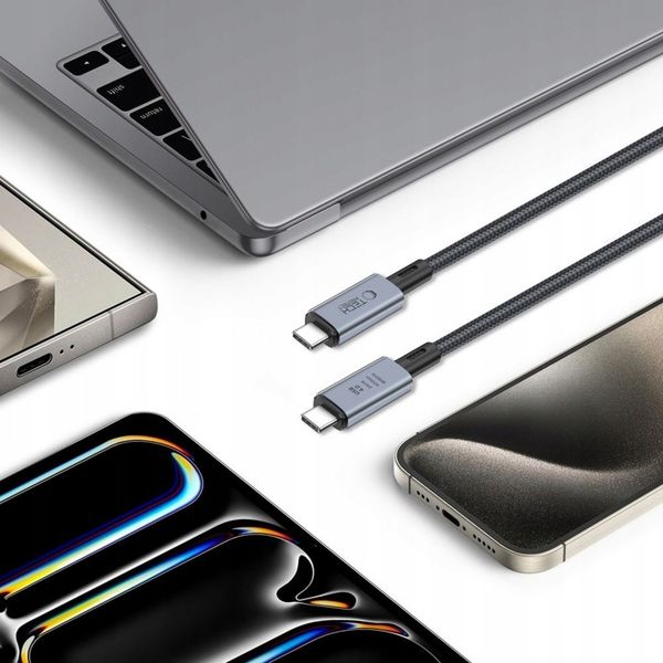 TECH-PROTECT ULTRABOOST MAX USB 4.0 8K 40GBPS TYPE-C CABLE PD240W 200CM zdjęcie 4