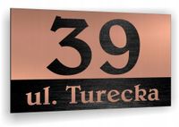 Tabliczka adresowa Numer posesji domu Tablica adres posesji działki 40x30