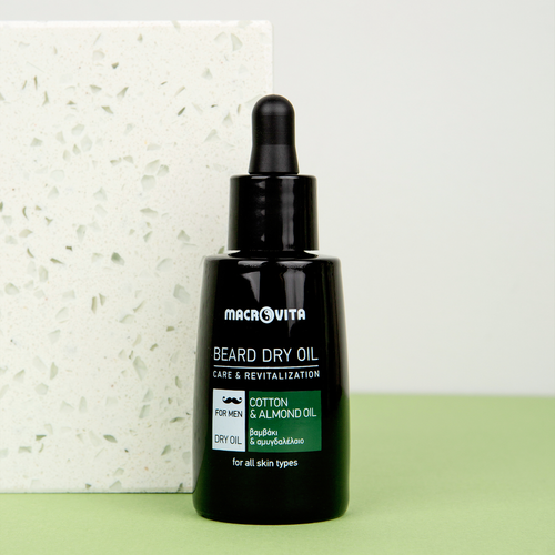 MACROVITA suchy olejek do pielęgnacji brody z bawełną i olejkiem migdałowym 30ml na Arena.pl