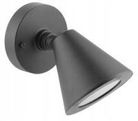 Kinkiet ogrodowy GTV szary GU10 20 W