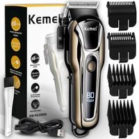 PROFESJONALNA BEZPRZEWODOWA MASZYNKA DO STRZYŻENIA WŁOSÓW BRODY KEMEI USB